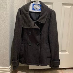 Dark grey pea coat